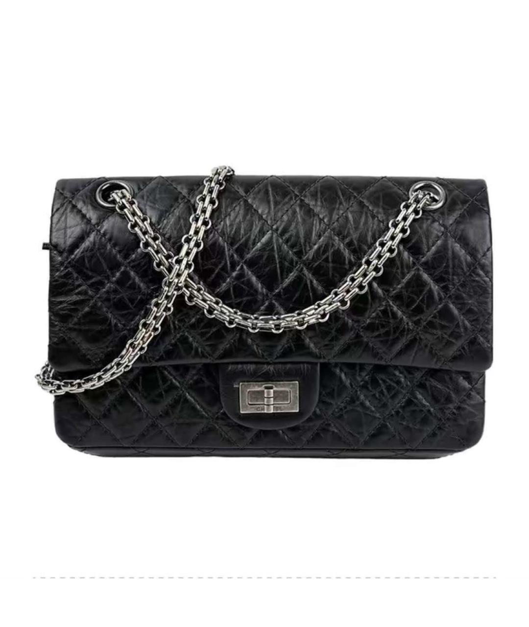 CHANEL Черная кожаная сумка с короткими ручками, фото 7