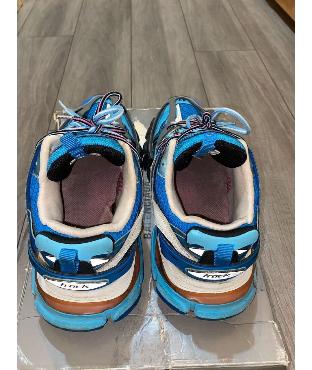 BALENCIAGA Голубые низкие кроссовки / кеды, фото 3