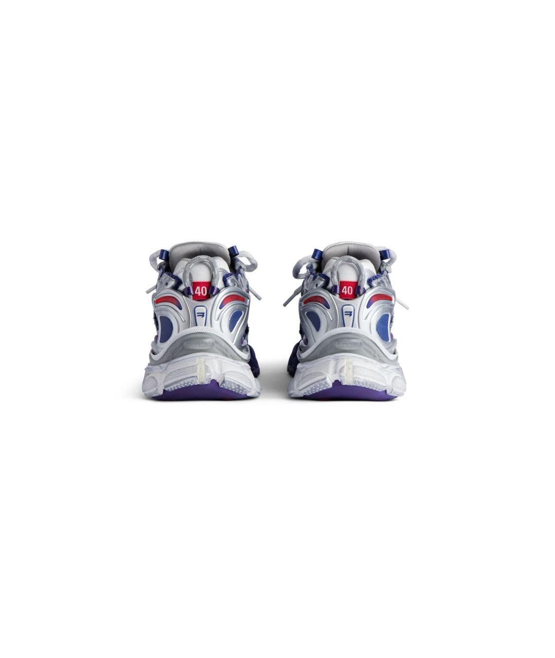 BALENCIAGA Серые низкие кроссовки / кеды, фото 4