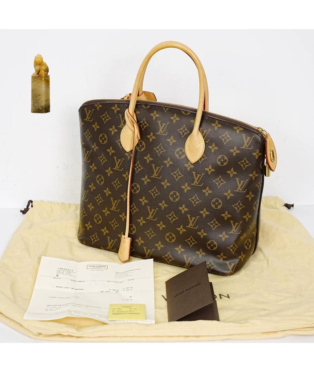 LOUIS VUITTON Коричневая сумка с короткими ручками, фото 9