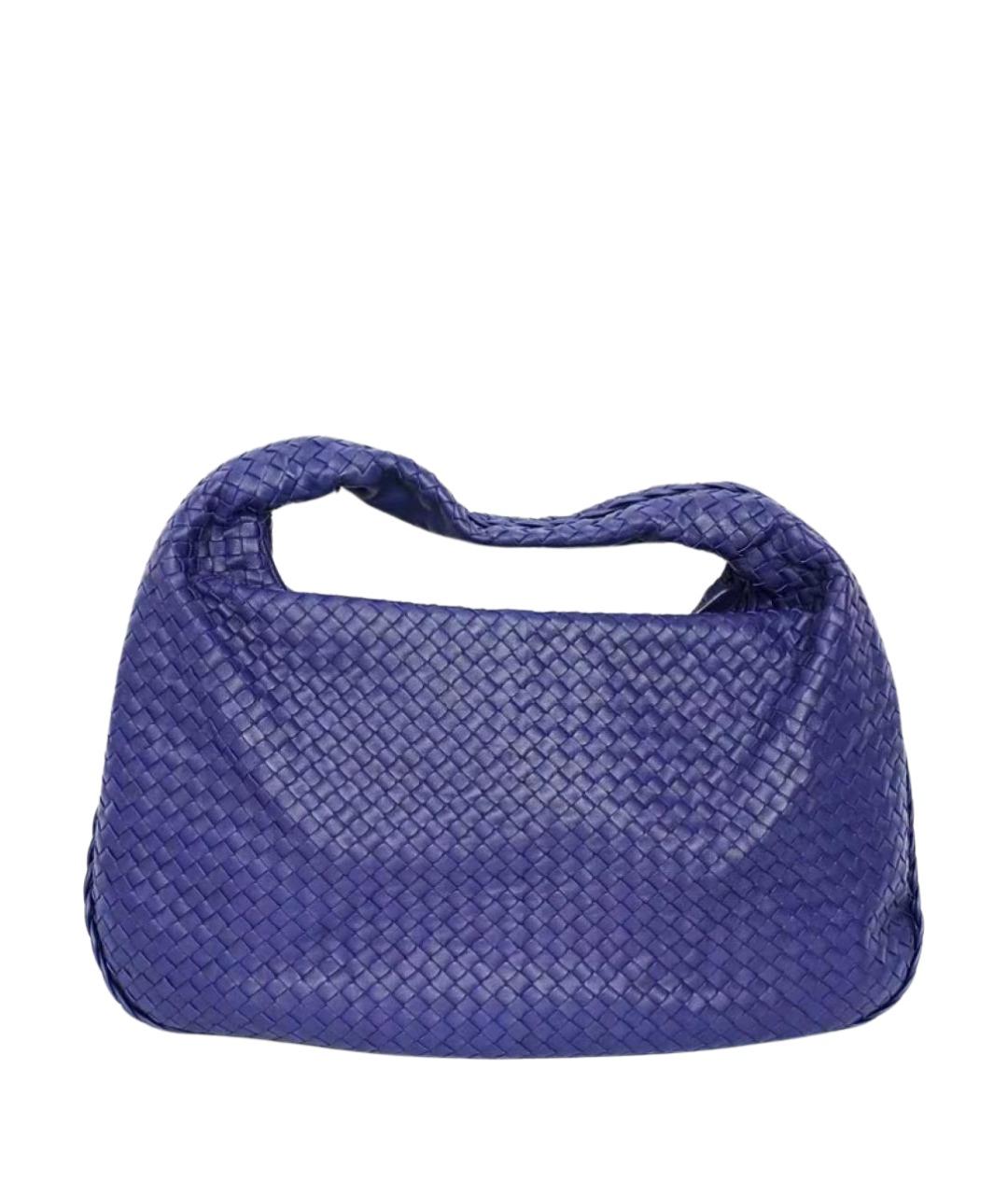 BOTTEGA VENETA Фиолетовая кожаная сумка с короткими ручками, фото 1