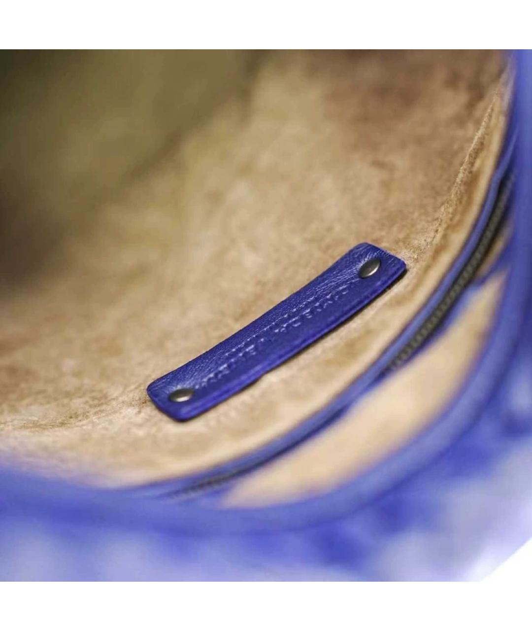 BOTTEGA VENETA Фиолетовая кожаная сумка с короткими ручками, фото 8