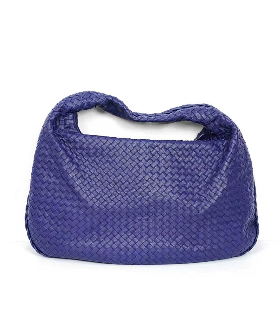 BOTTEGA VENETA Фиолетовая кожаная сумка с короткими ручками, фото 10