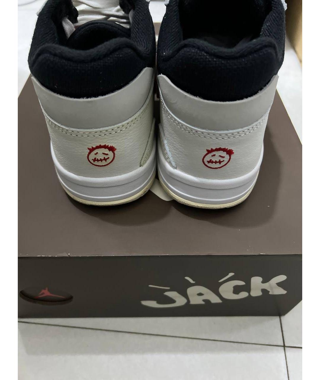 JORDAN Мульти кожаные высокие кроссовки / кеды, фото 4