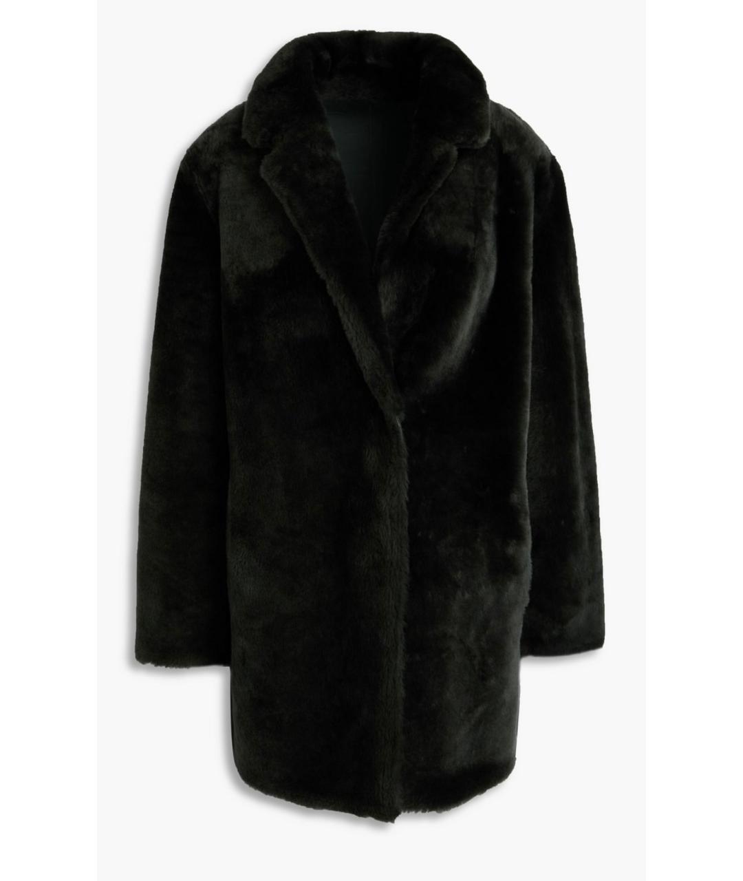 YVES SALOMON Зеленая меховая шуба, фото 4