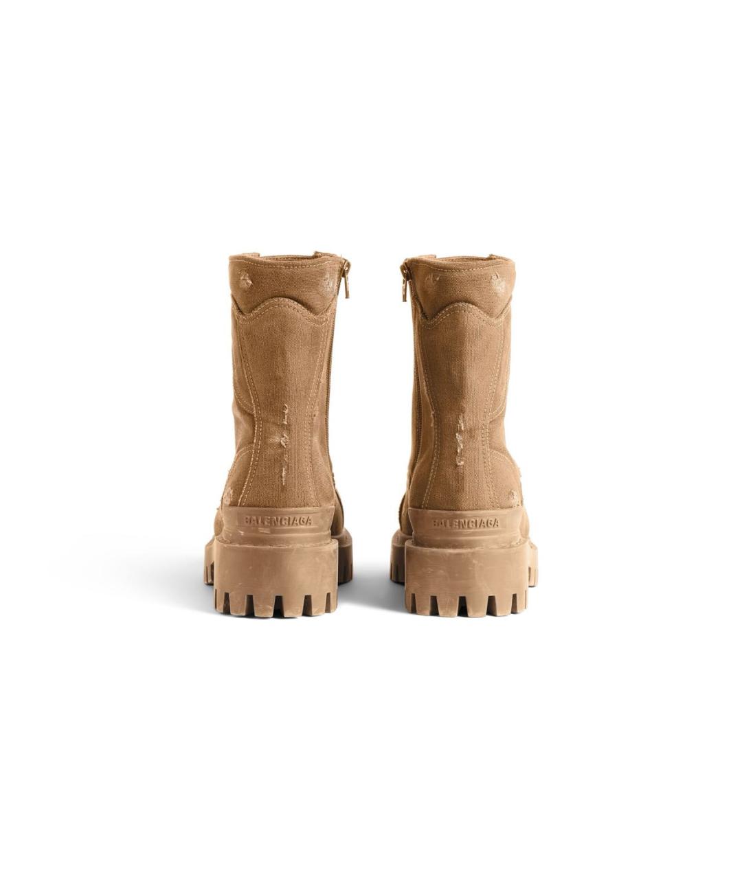 BALENCIAGA Бежевые высокие ботинки, фото 4