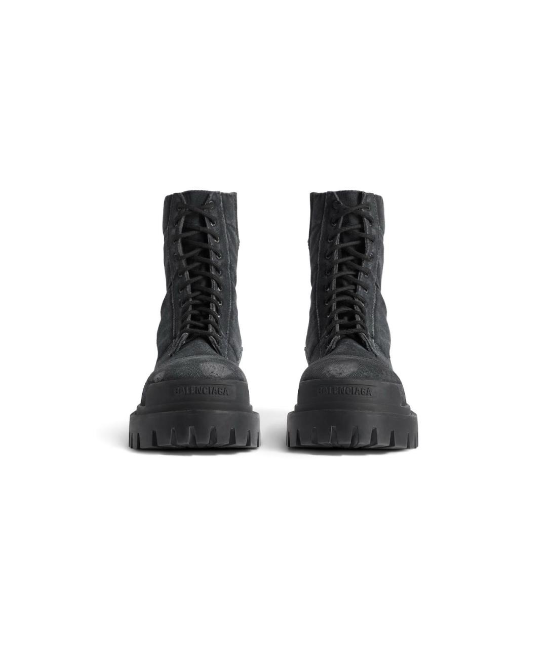 BALENCIAGA Черные высокие ботинки, фото 3