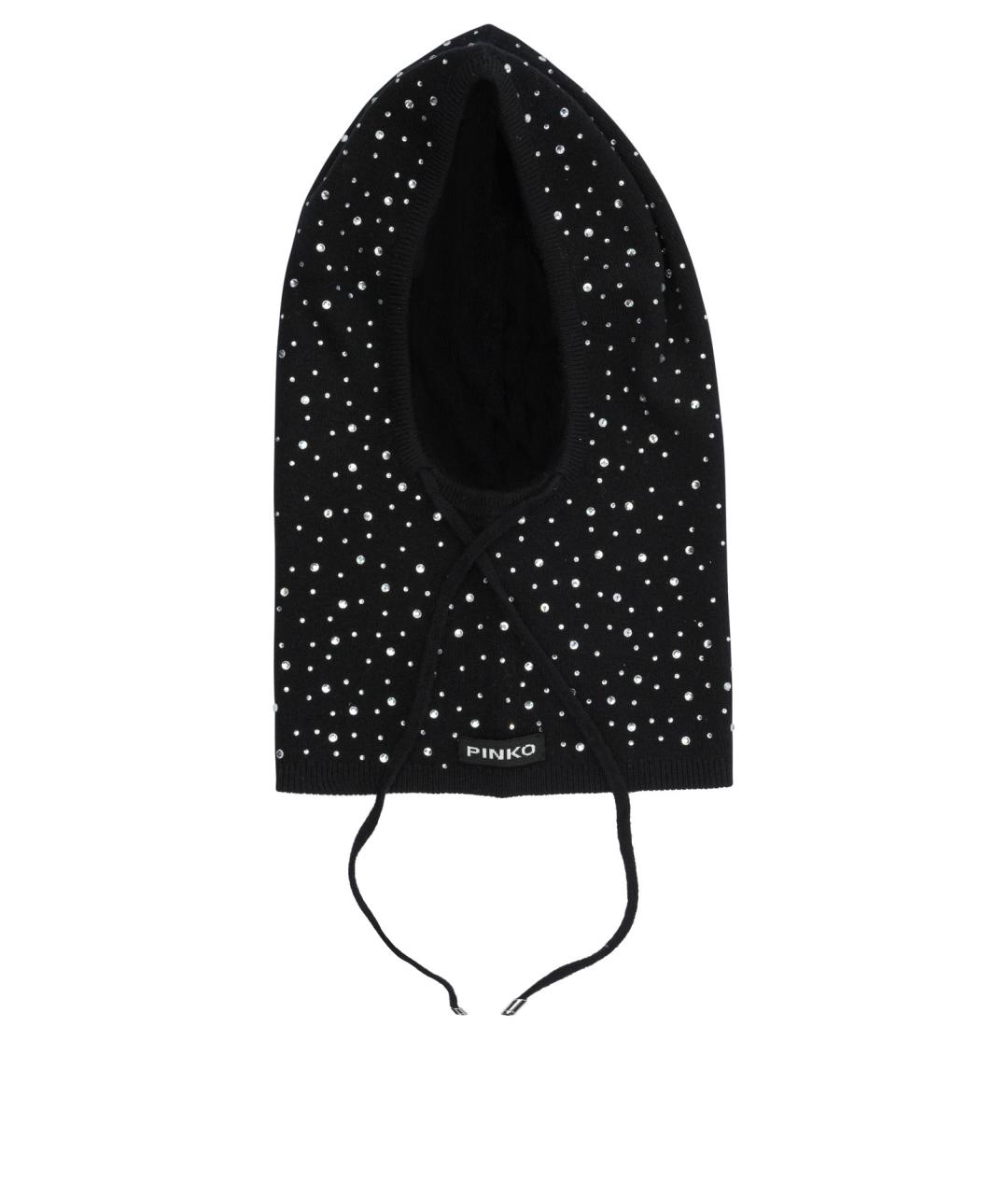PINKO Черная шерстяная шапка, фото 1