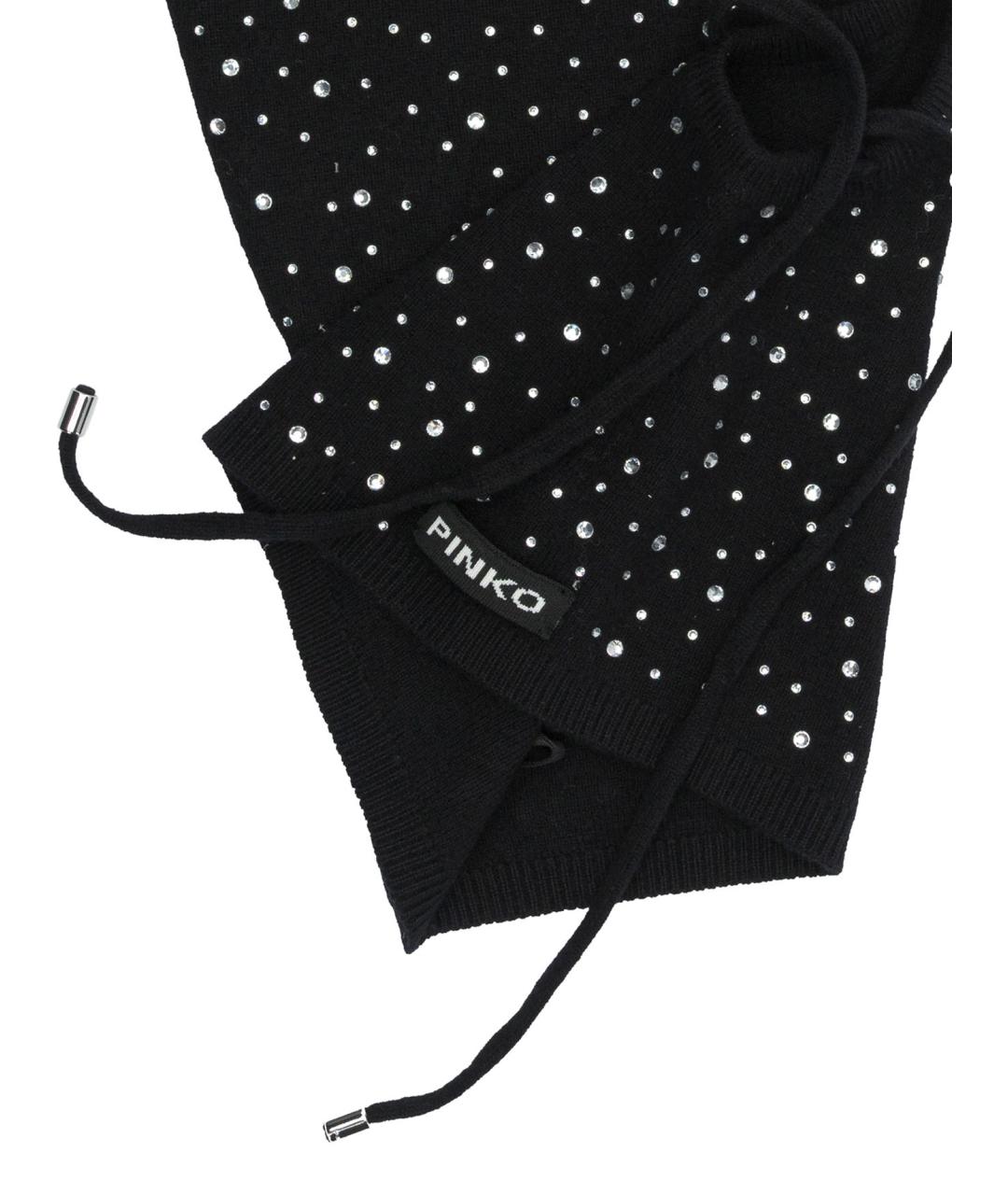 PINKO Черная шерстяная шапка, фото 4