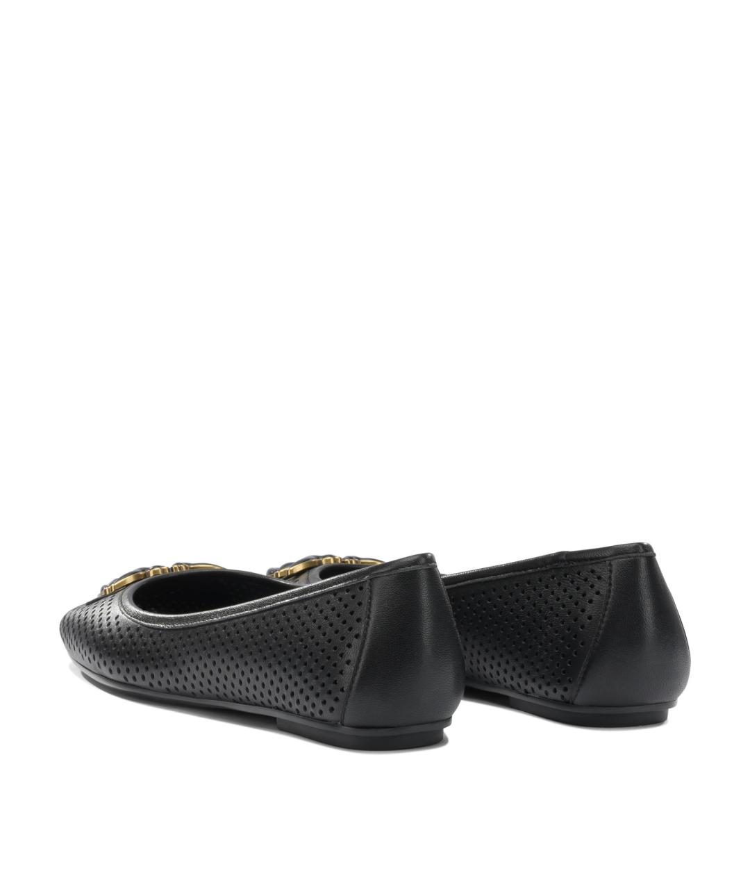 PINKO Черные кожаные балетки, фото 4