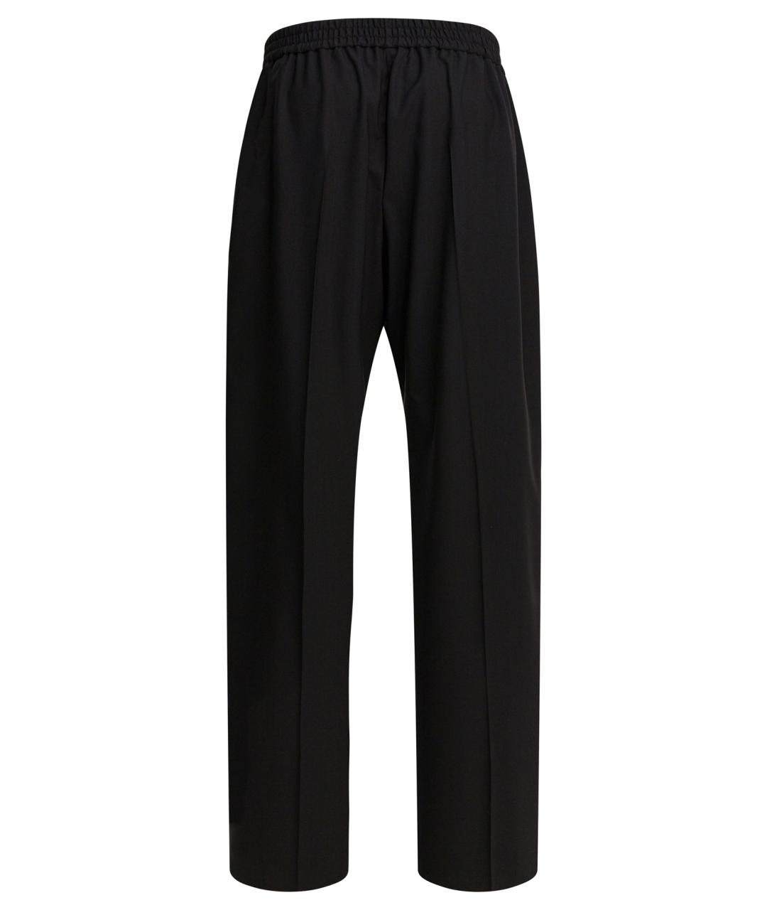 CELINE Черные шерстяные прямые брюки, фото 2