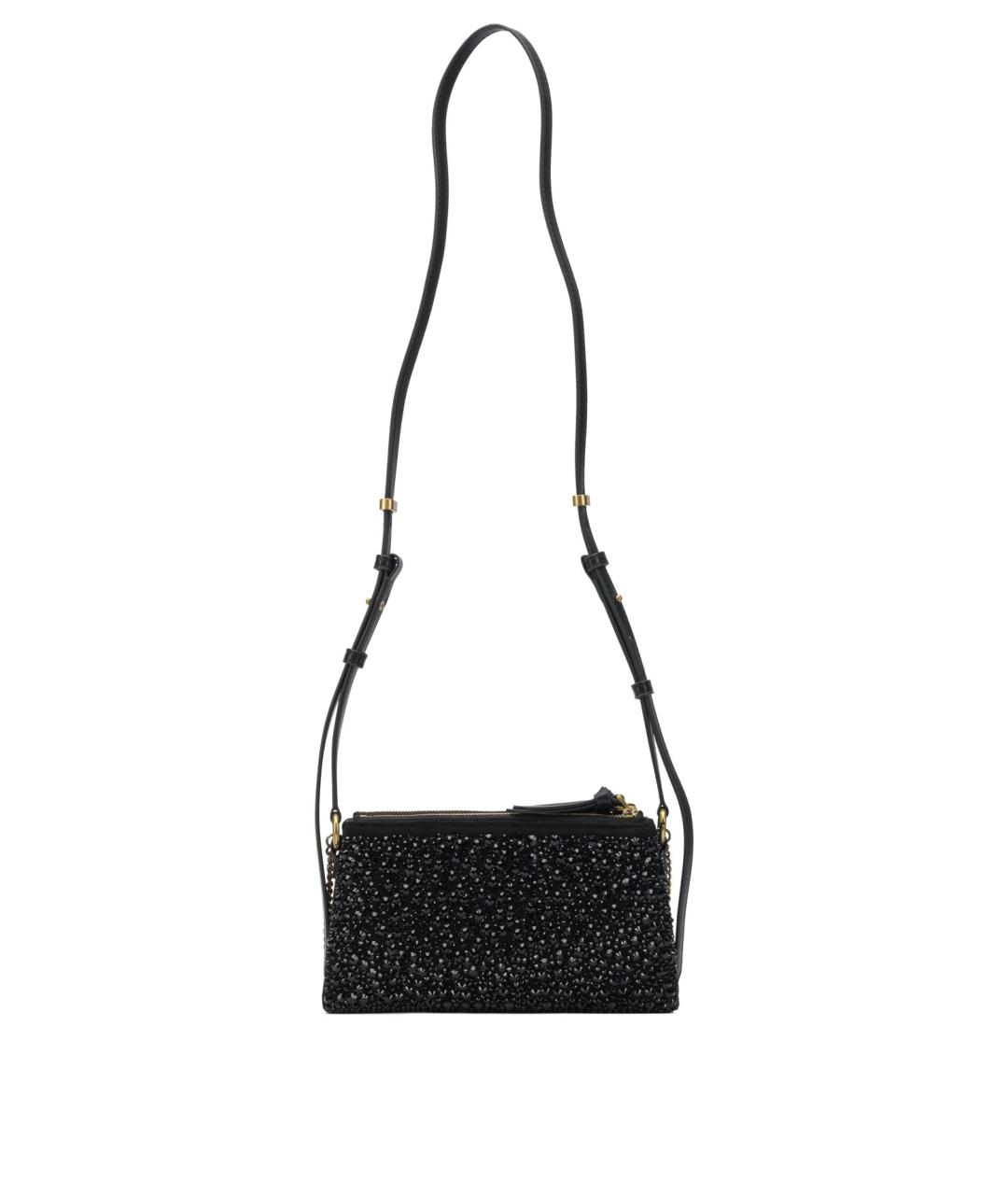 PINKO Черная кожаная сумка через плечо, фото 3