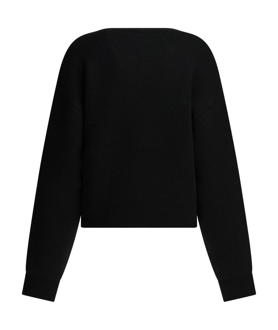 CELINE Черный кашемировый джемпер / свитер, фото 2