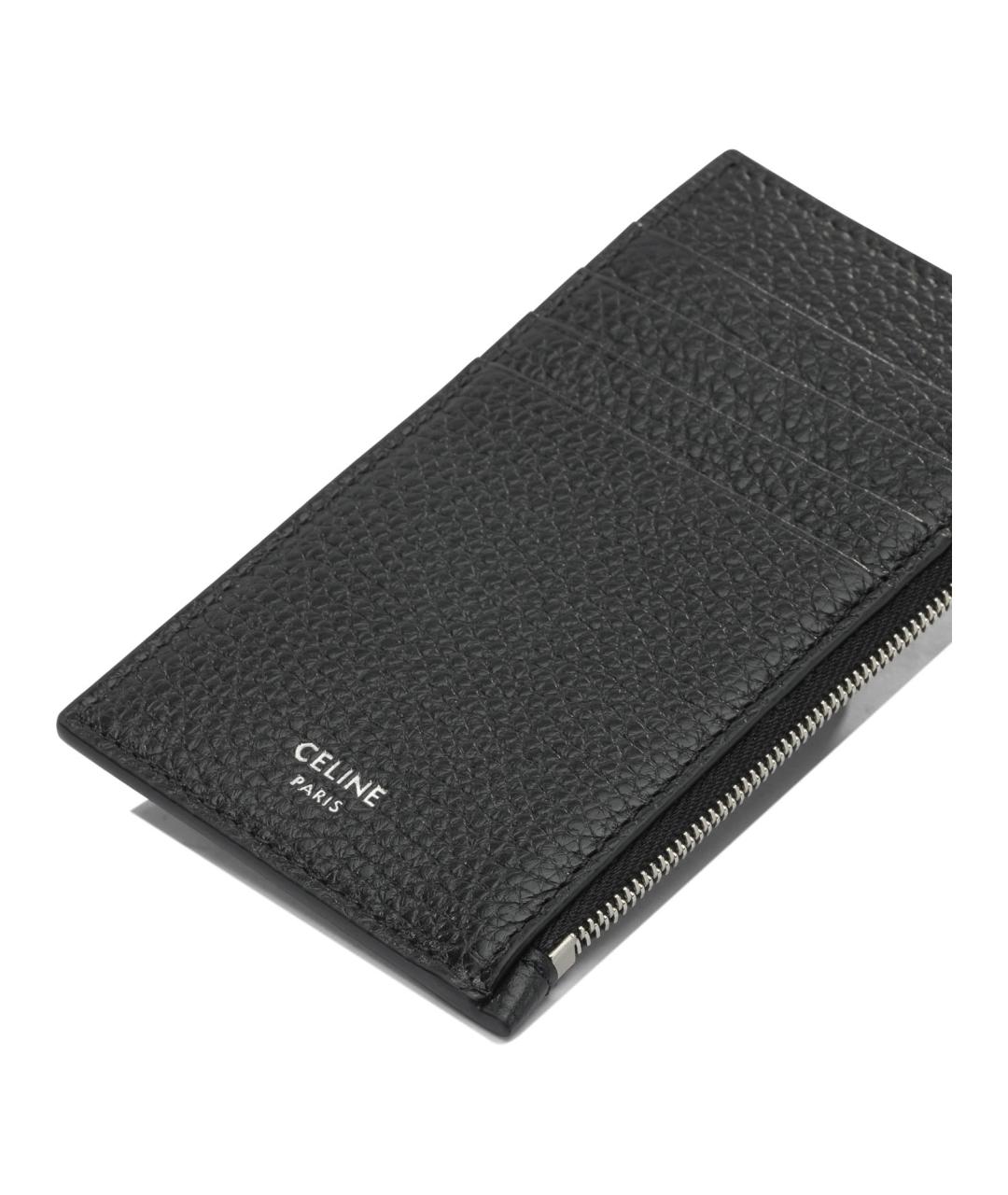 CELINE Черный кожаный кардхолдер, фото 4