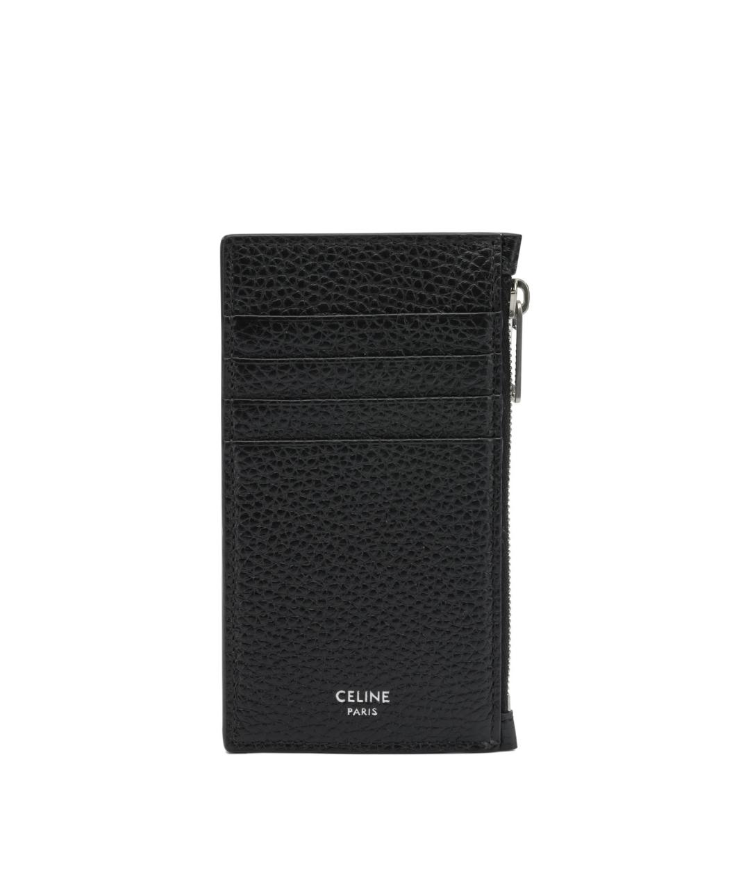 CELINE Черный кожаный кардхолдер, фото 1