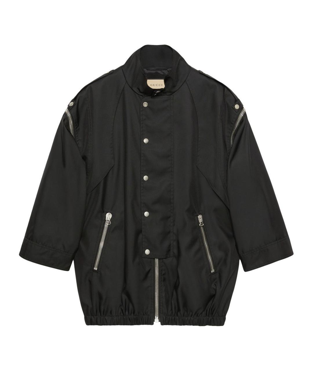GUCCI Черная полиамидовая куртка, фото 1