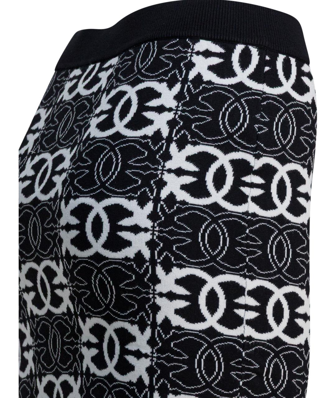 PINKO Черная вискозная юбка миди, фото 4