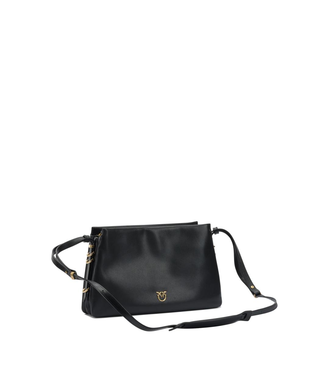 PINKO Черная кожаная сумка через плечо, фото 2