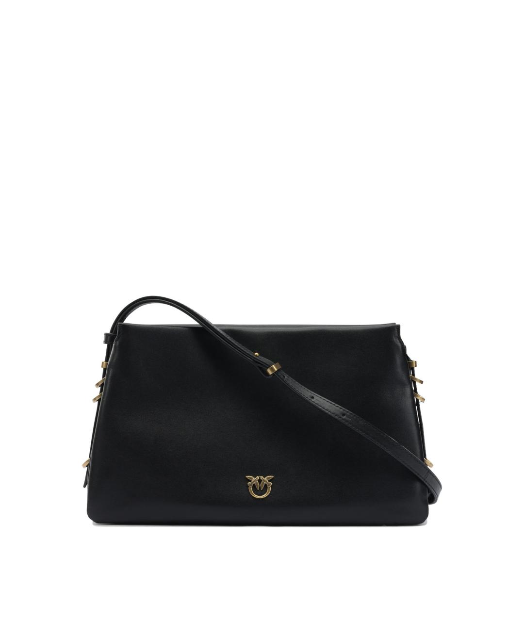 PINKO Черная кожаная сумка через плечо, фото 1