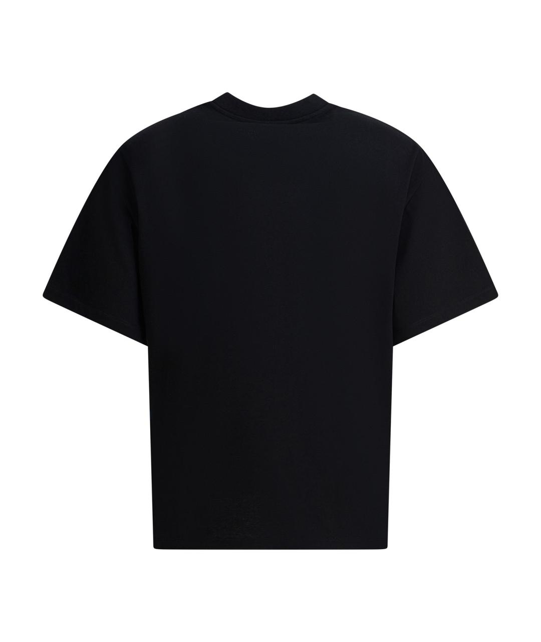 CELINE Черная хлопковая футболка, фото 2