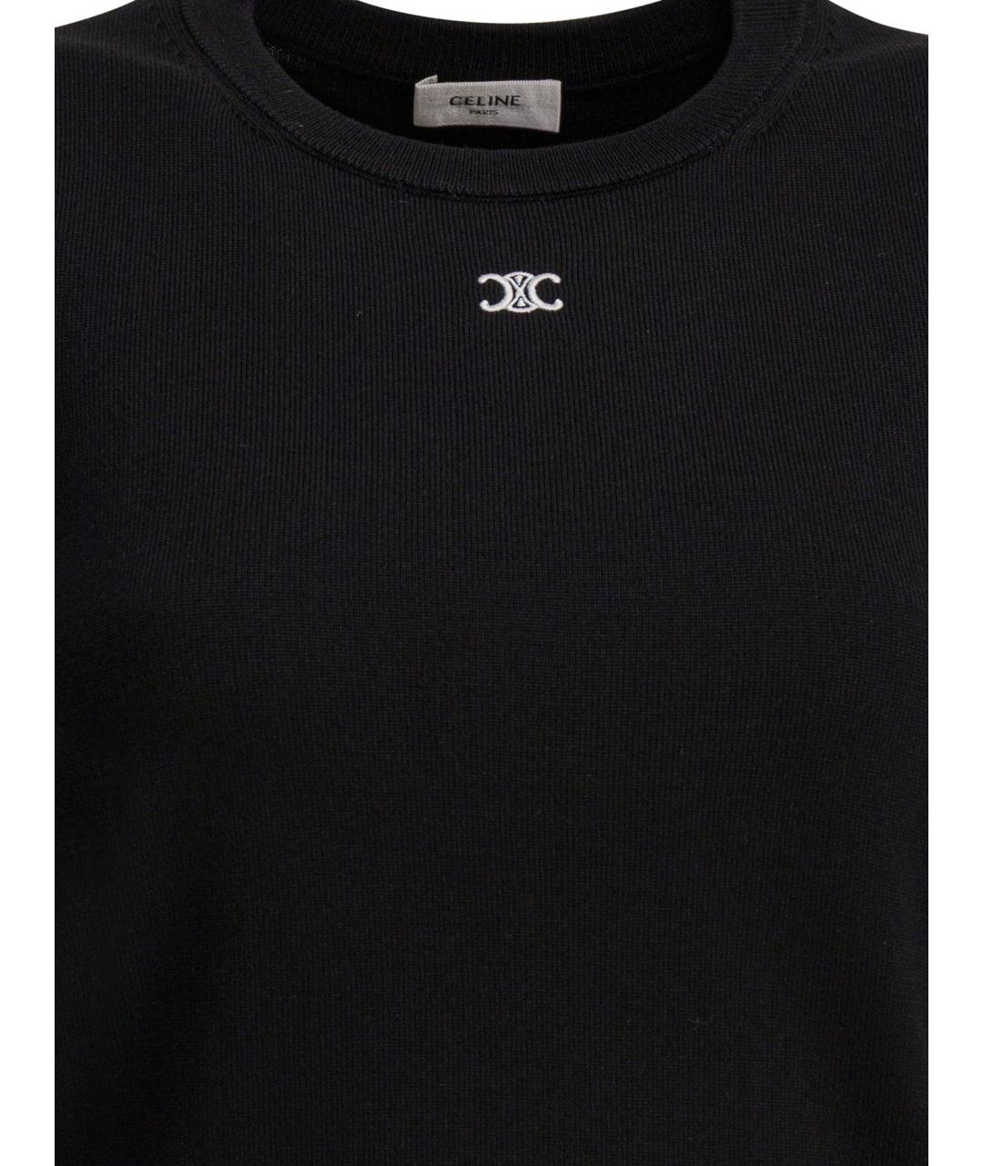 CELINE Черная шерстяная жилетка, фото 3