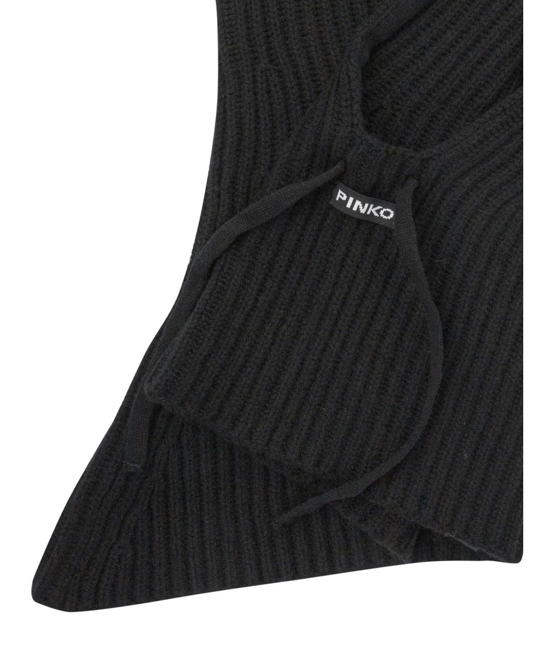 PINKO Черная шерстяная шапка, фото 4