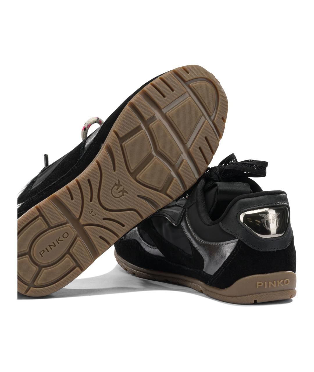 PINKO Черные замшевые кроссовки, фото 5