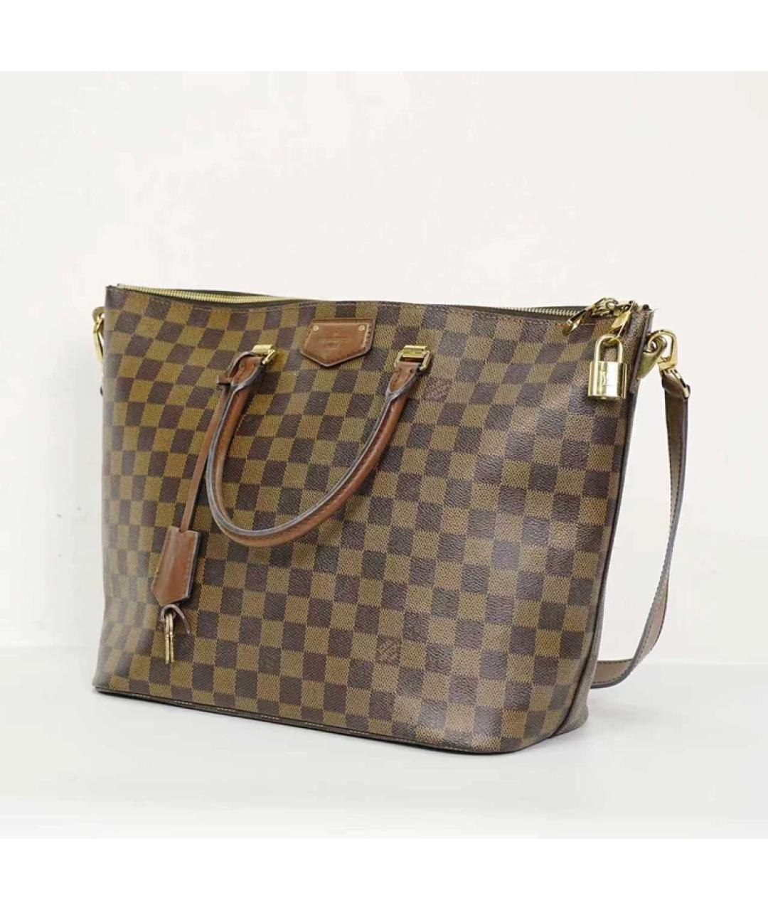 LOUIS VUITTON Коричневая сумка с короткими ручками, фото 4