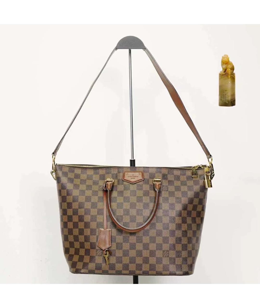 LOUIS VUITTON Коричневая сумка с короткими ручками, фото 9