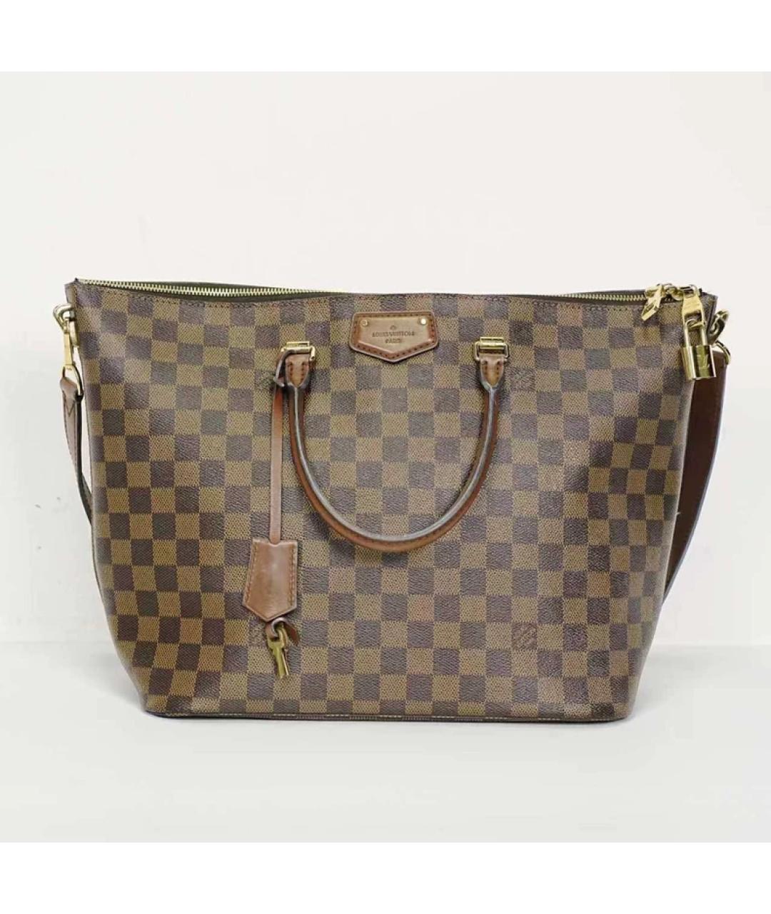 LOUIS VUITTON Коричневая сумка с короткими ручками, фото 3