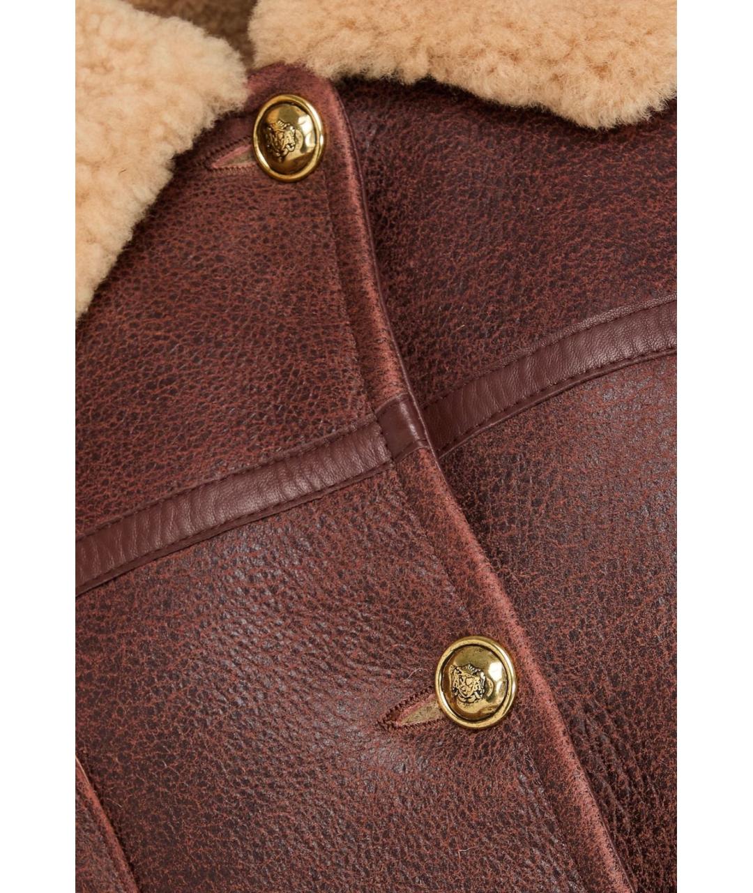 SANDRO Коричневая кожаная дубленка, фото 4