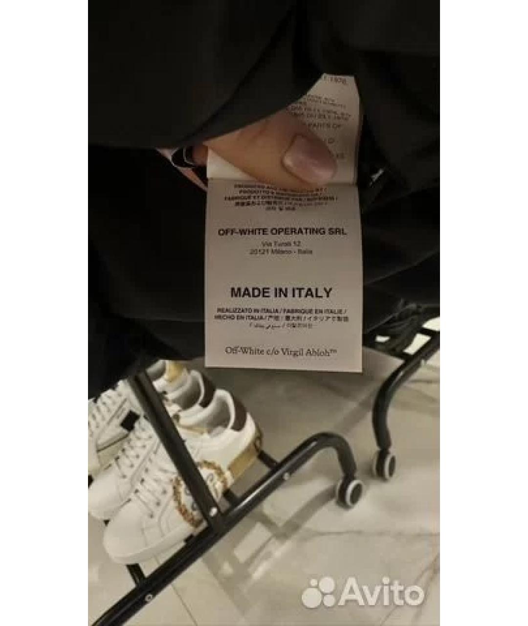 OFF-WHITE Черный полиамидовый пуховик, фото 6