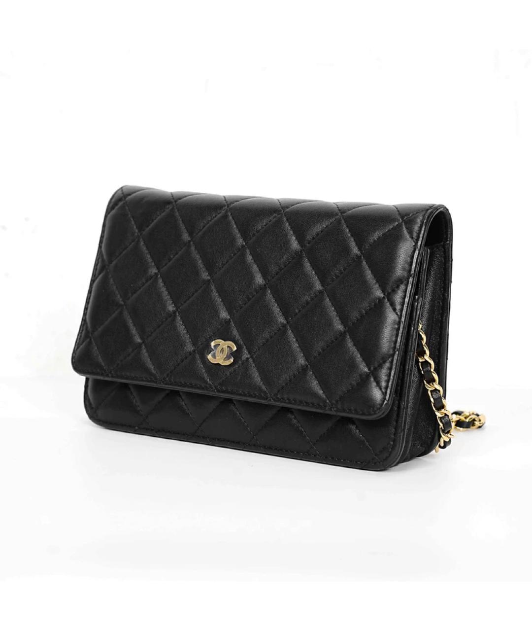 CHANEL Черная кожаная сумка с короткими ручками, фото 2
