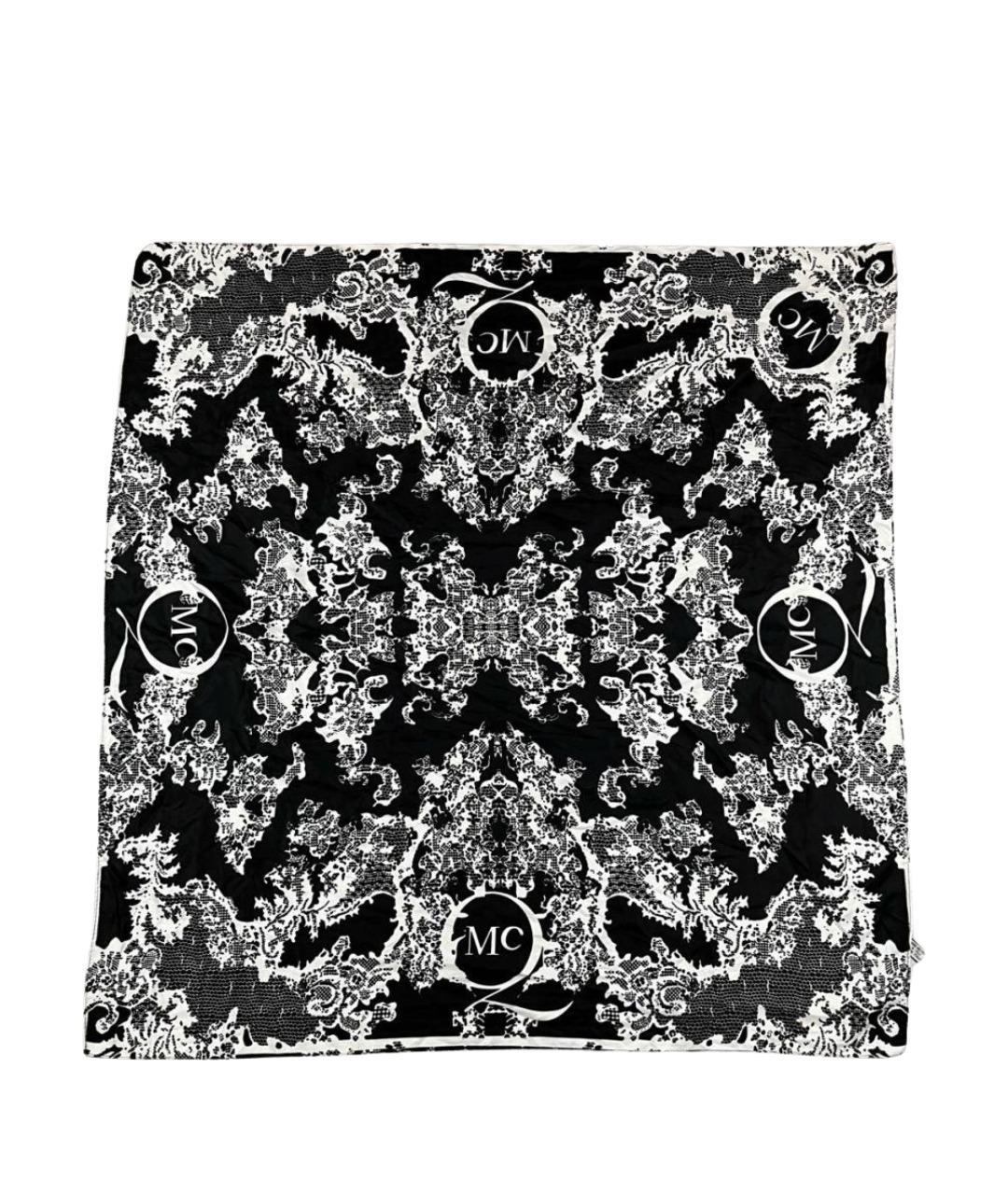 MCQ ALEXANDER MCQUEEN Черный шелковый платок, фото 1
