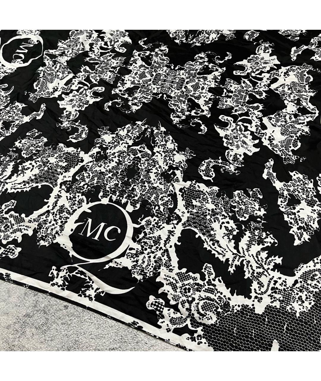 MCQ ALEXANDER MCQUEEN Черный шелковый платок, фото 4