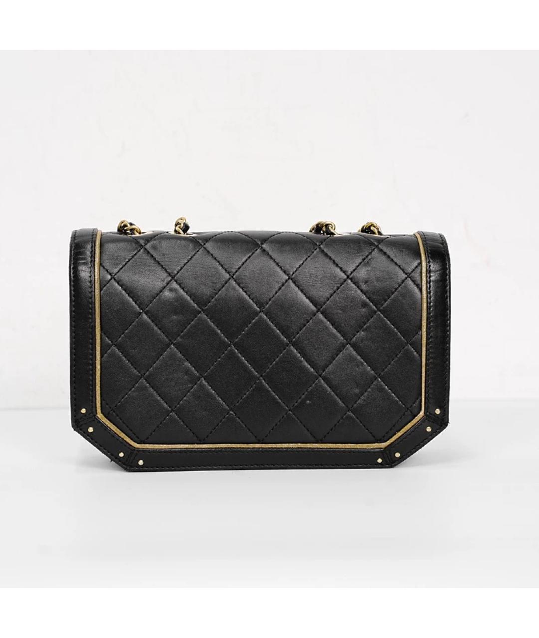 CHANEL Черная кожаная сумка через плечо, фото 3