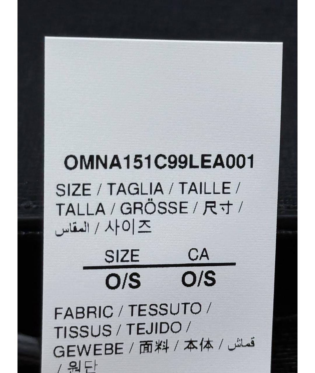 OFF-WHITE Черная кожаная сумка тоут, фото 4