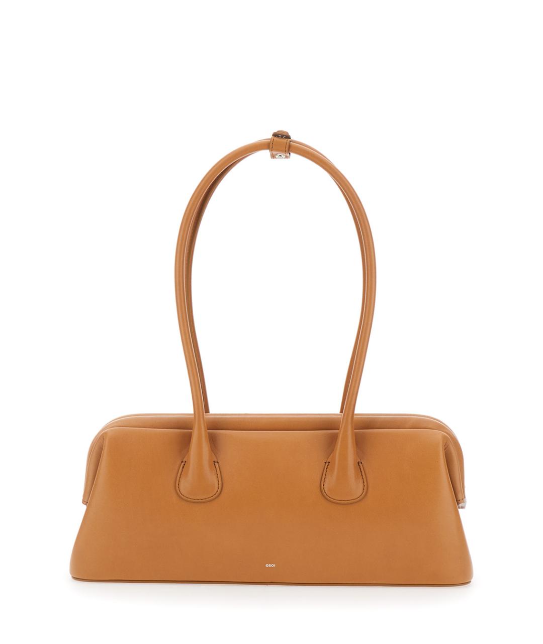 OSOI Коричневая кожаная сумка через плечо, фото 1