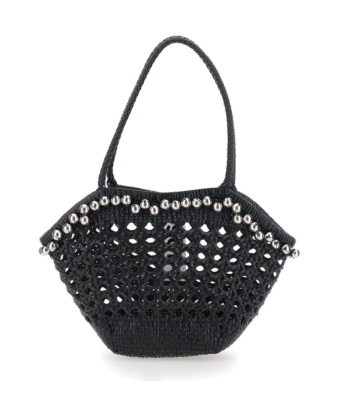 OSOI Черная кожаная пляжная сумка, фото 1