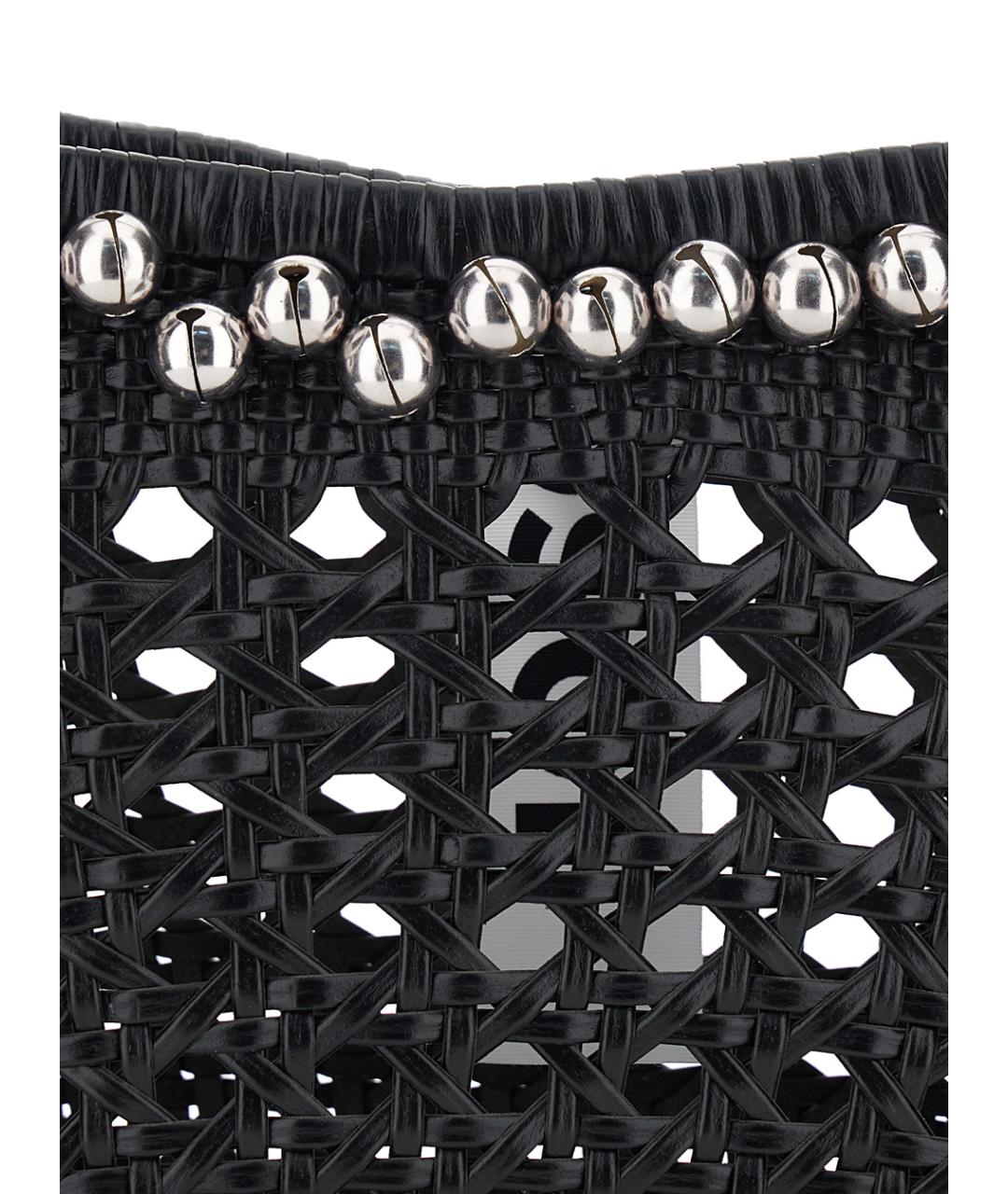 OSOI Черная кожаная пляжная сумка, фото 3