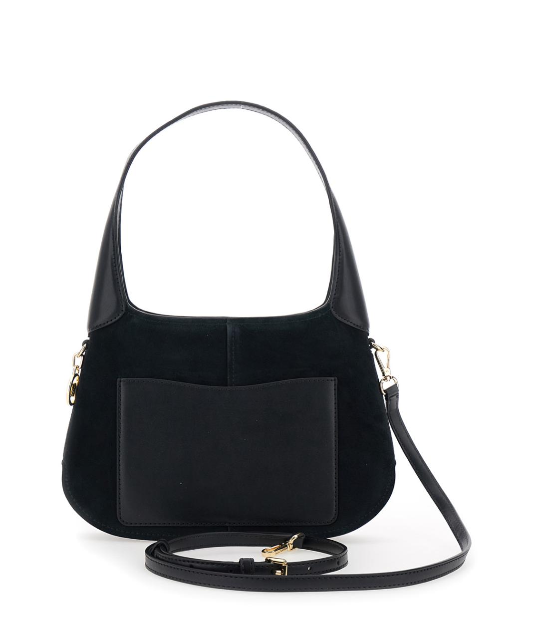 MICHAEL MICHAEL KORS Черная кожаная сумка через плечо, фото 2