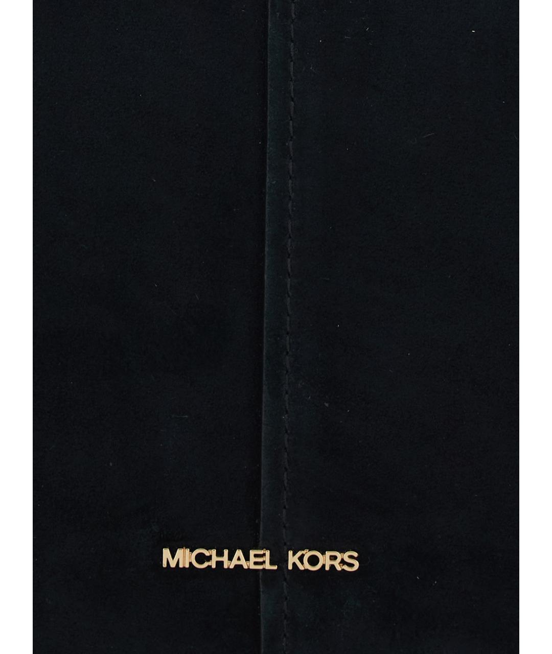 MICHAEL MICHAEL KORS Черная кожаная сумка через плечо, фото 3