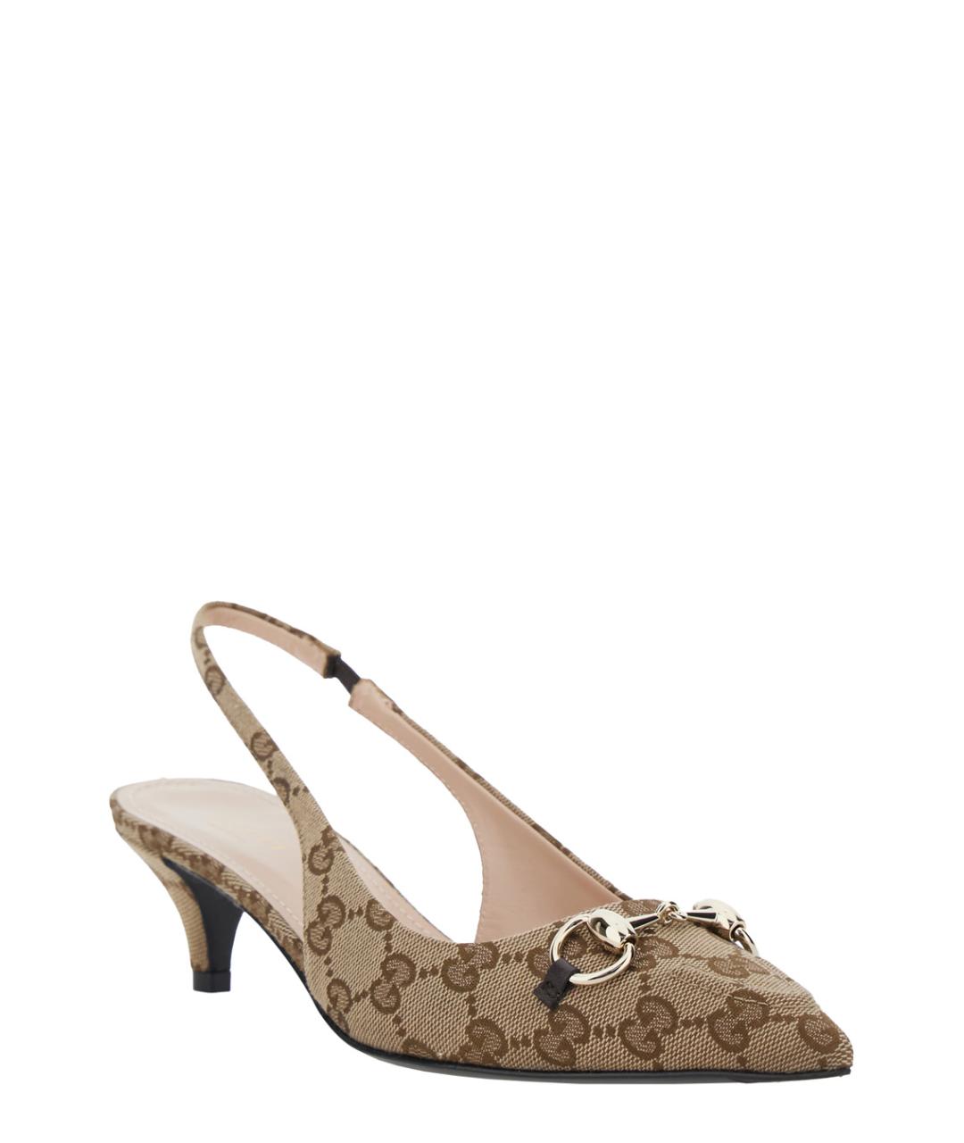 GUCCI Бежевые туфли, фото 2