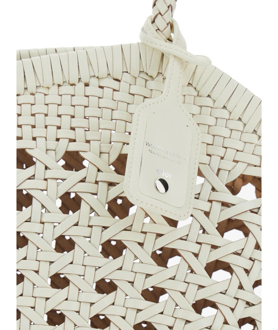 OSOI Белая кожаная пляжная сумка, фото 3