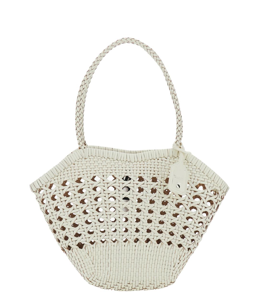 OSOI Белая кожаная пляжная сумка, фото 1