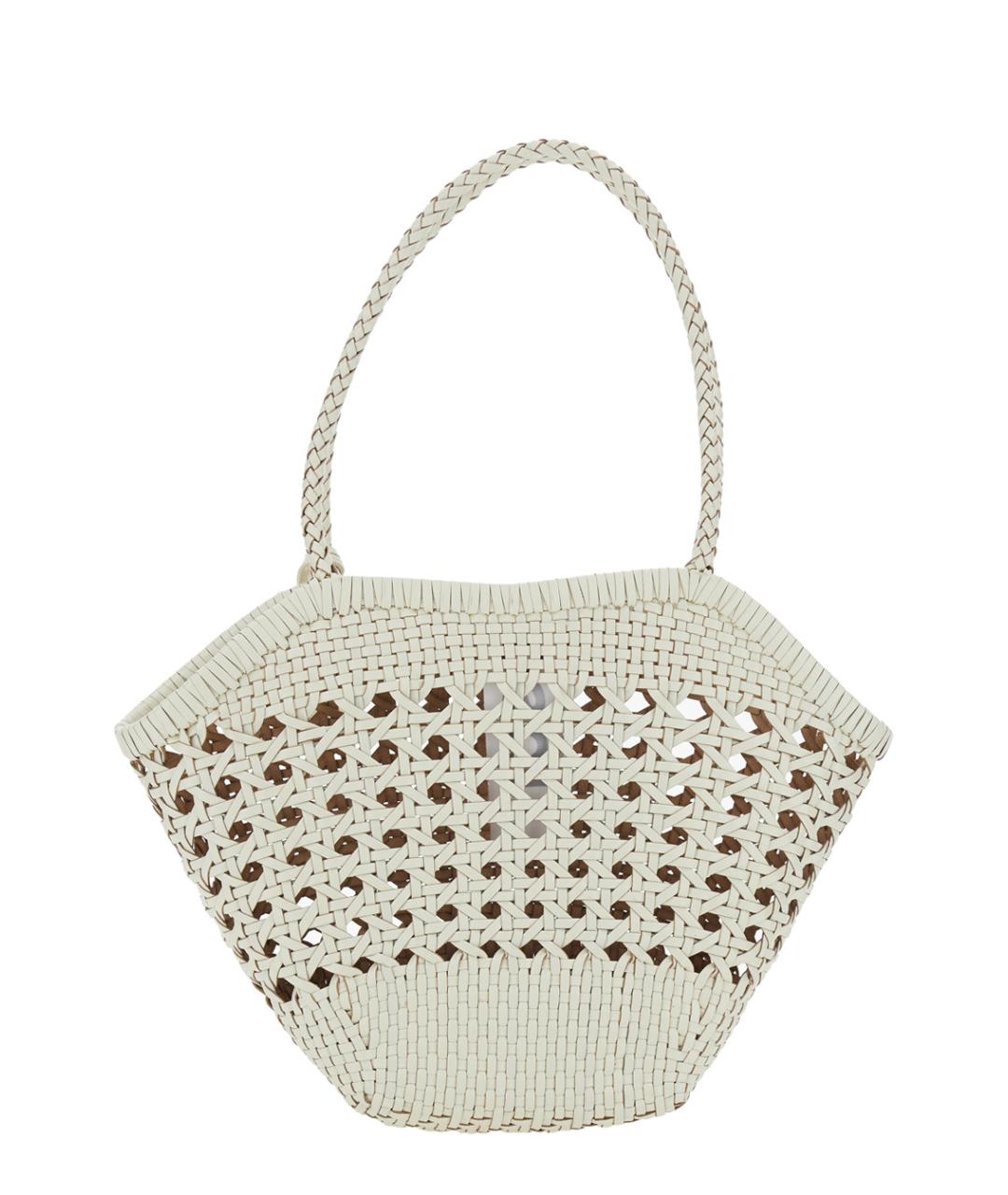 OSOI Белая кожаная пляжная сумка, фото 2