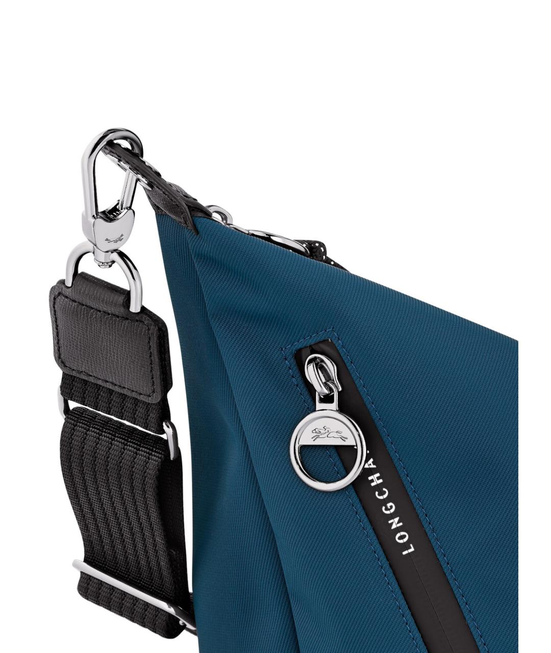 LONGCHAMP Синяя синтетическая сумка через плечо, фото 2