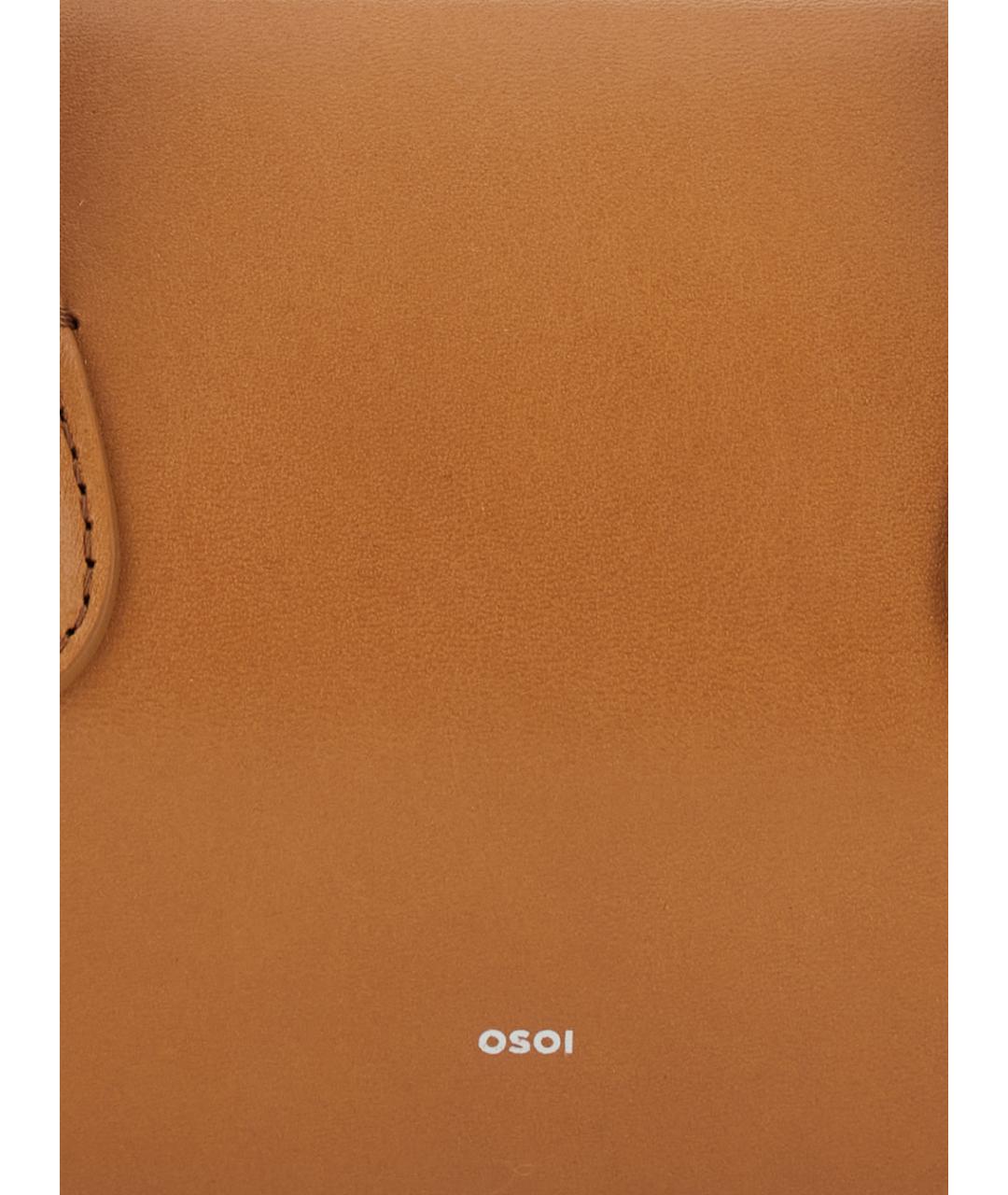 OSOI Коричневая кожаная сумка через плечо, фото 3