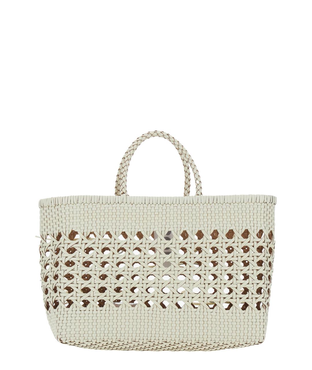 OSOI Белая кожаная пляжная сумка, фото 2