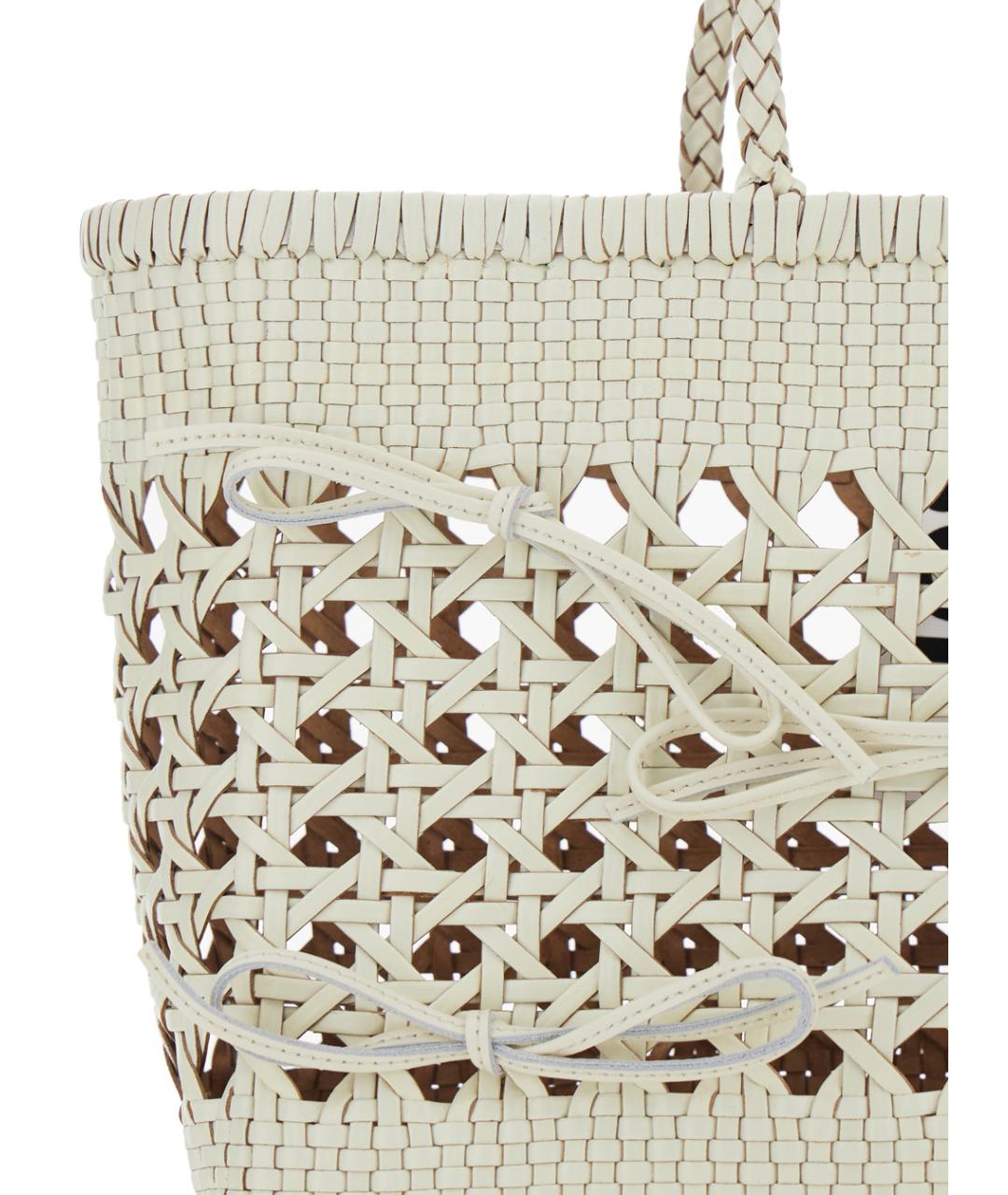 OSOI Белая кожаная пляжная сумка, фото 3